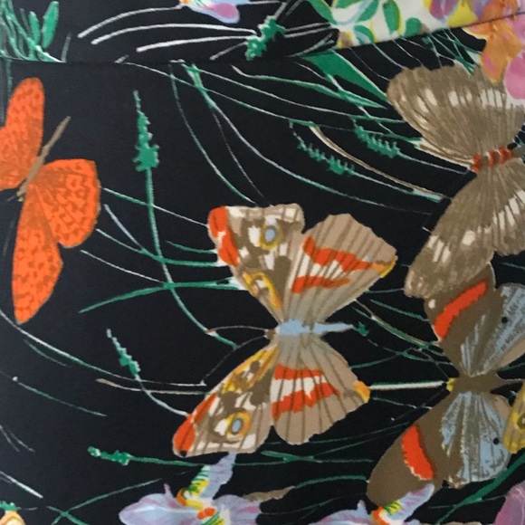 WOW MCM maxi butterfly bright print skirt primary colors BoHo, Garden party - Picture 8 of 10